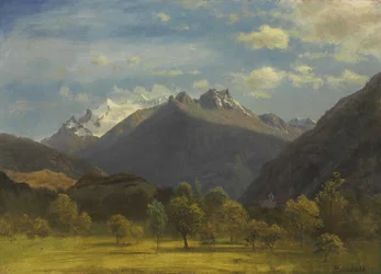 De Alpen vanuit Visp